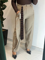 Pantalone cintura cravatta