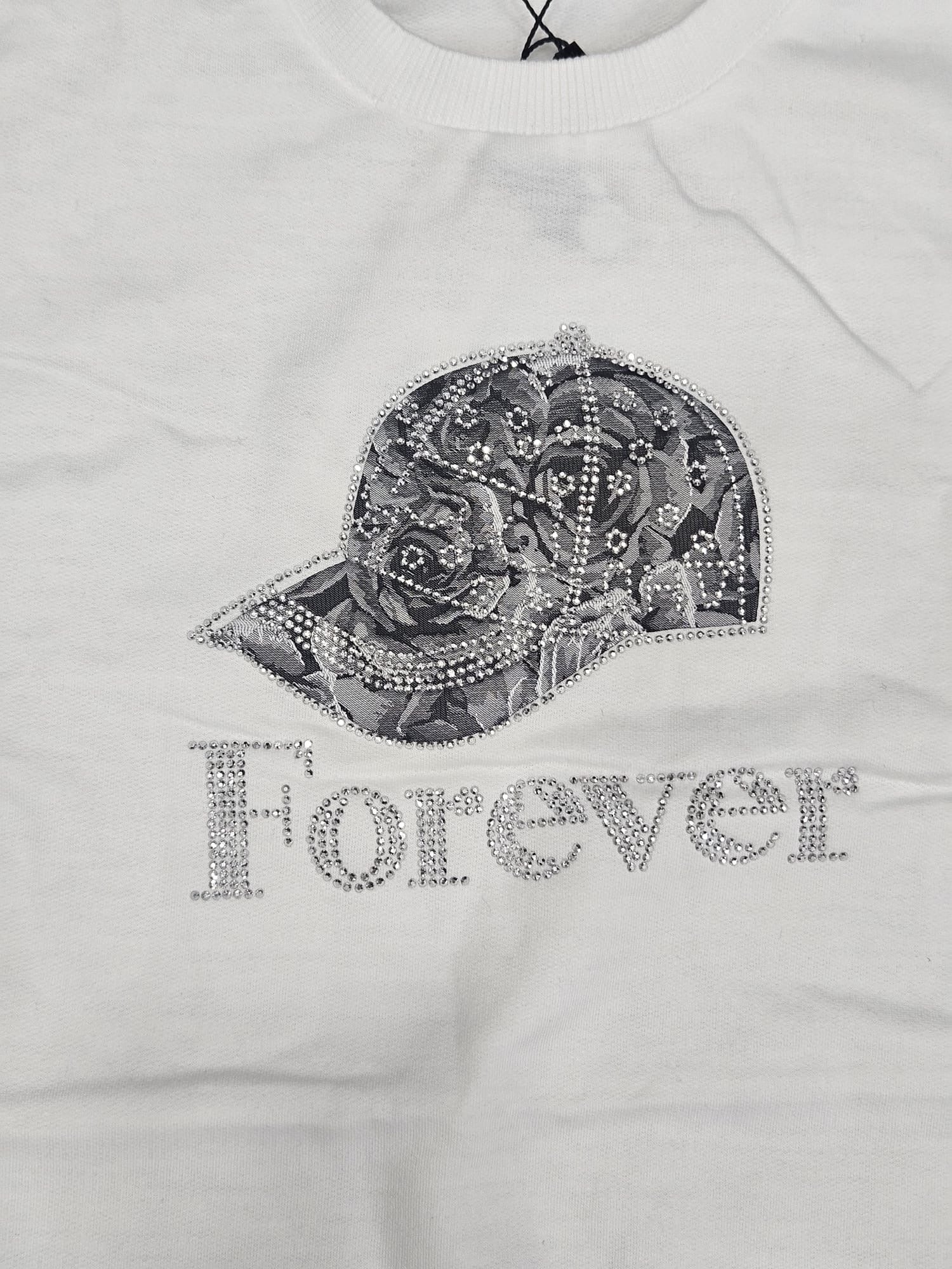 Completo Foreverbianco e nero prezzo €19,99 scontato €14,99 tg 6 anni 10 anni 12 anni