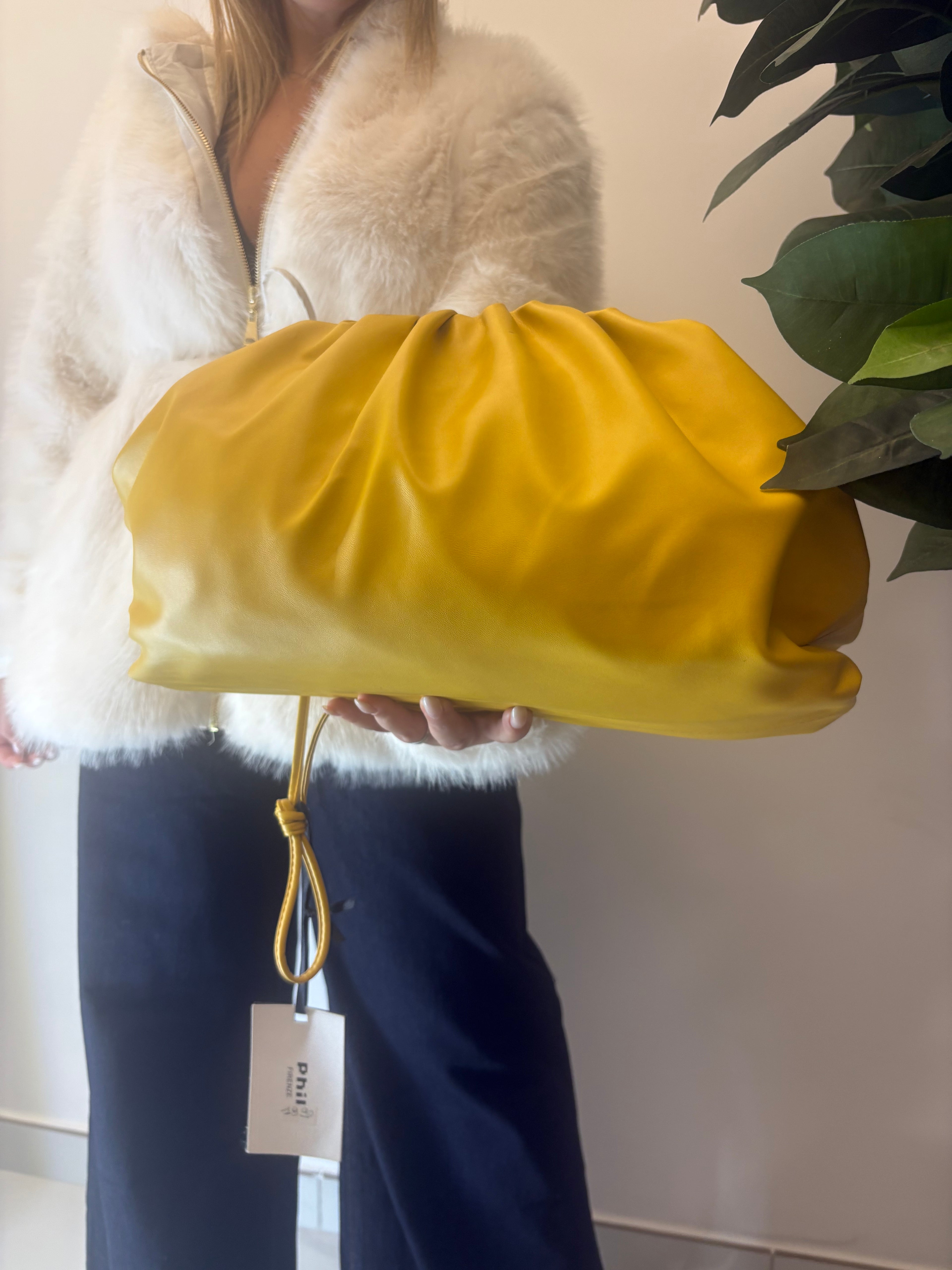 Borsa in ecopelle a tracolla e a mano