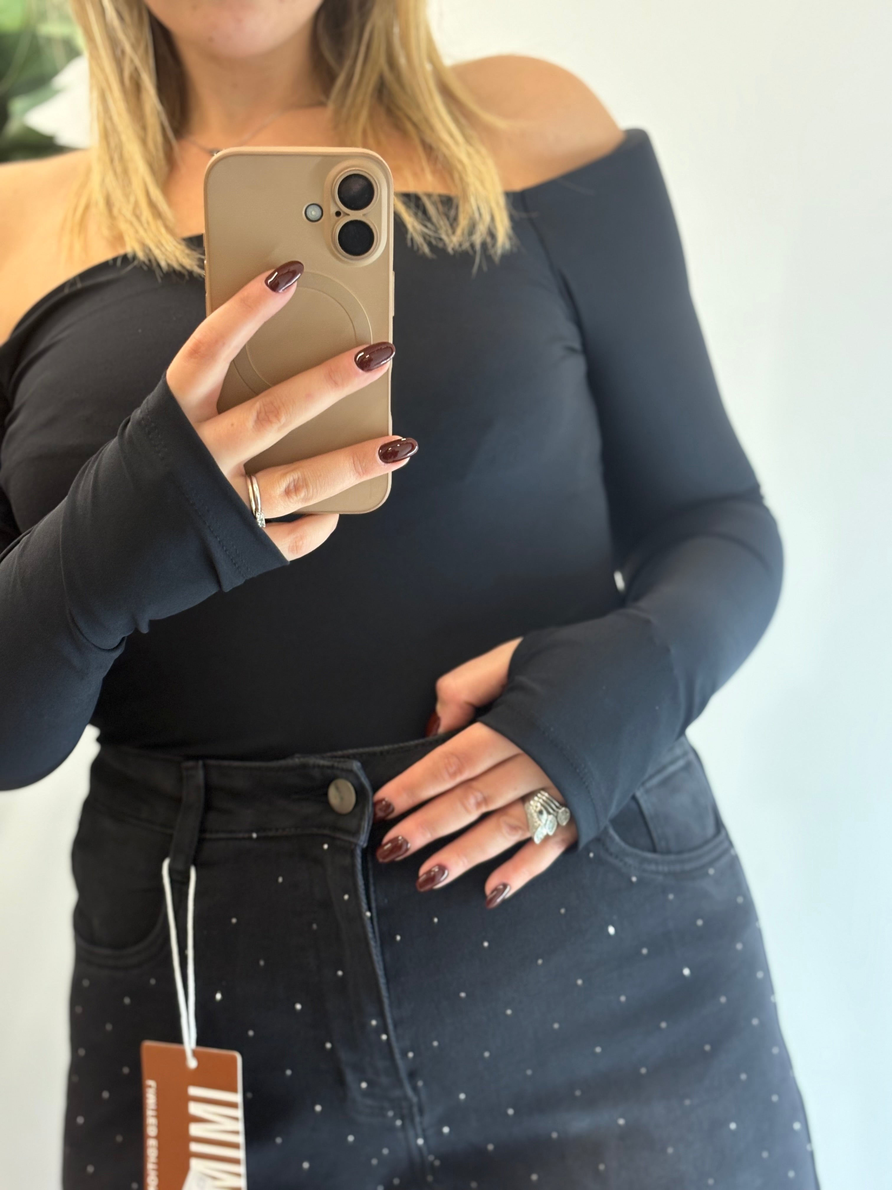 Body con spalla imbottita