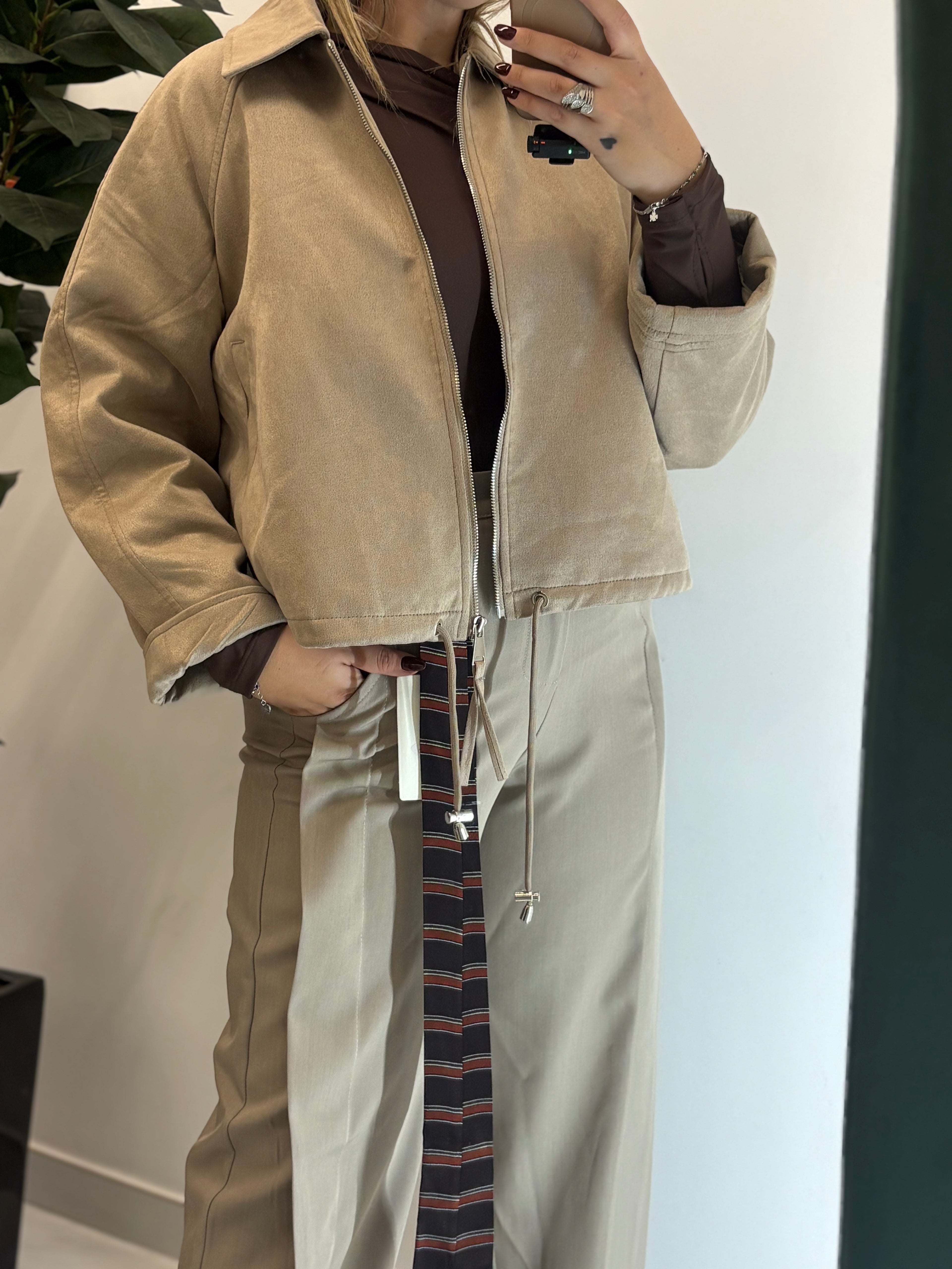 Giubbino in camoscio