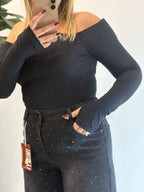 Body con spalla imbottita