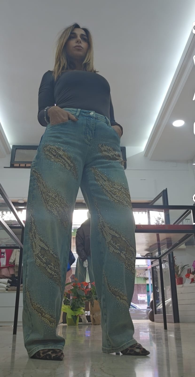Jeans con glitter