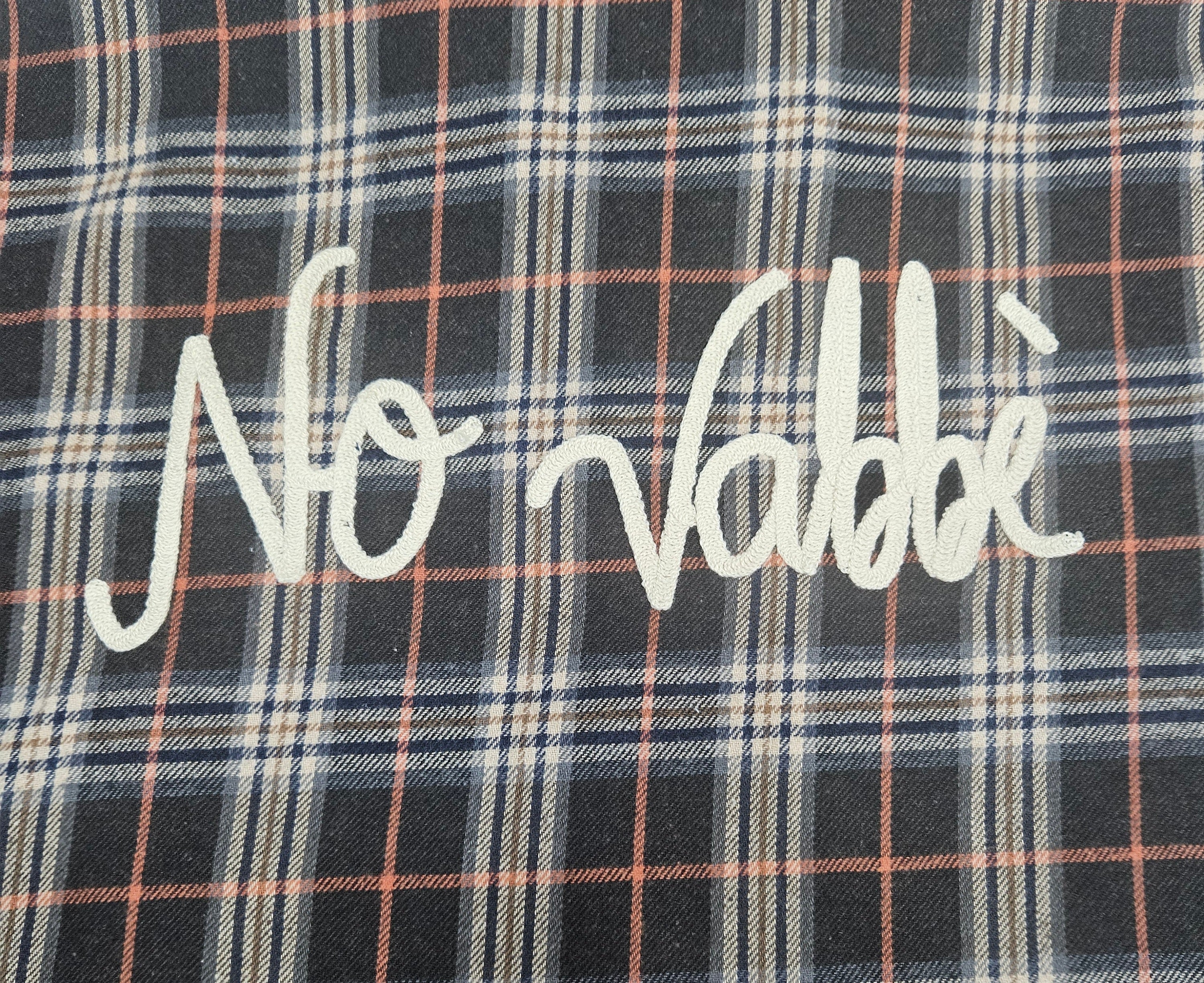 Camicia flanella "NO VABBE'"