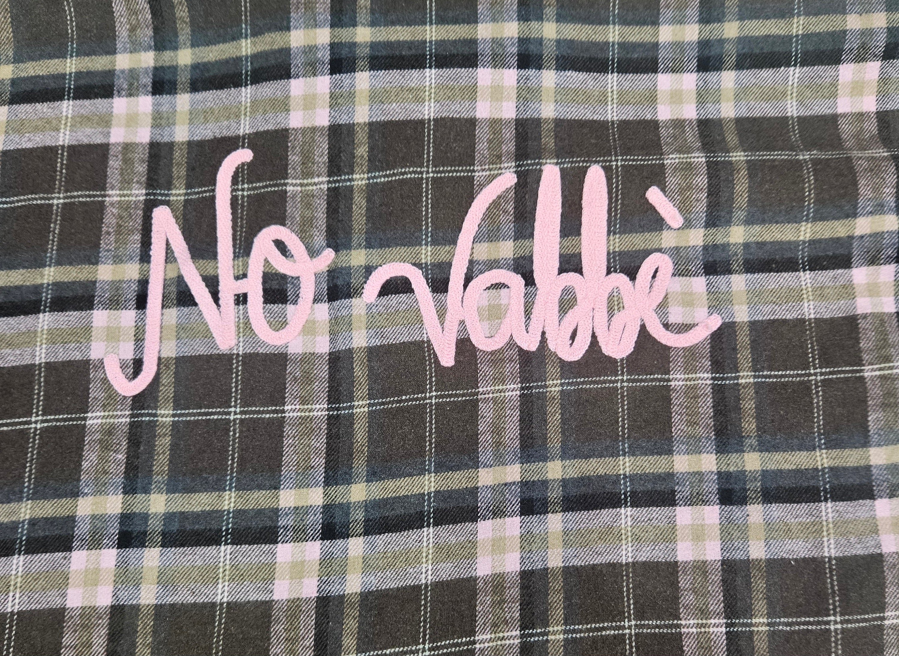 Camicia flanella "NO VABBE'"