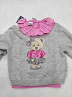 Maglioncino piu' tshirt con colletto ido