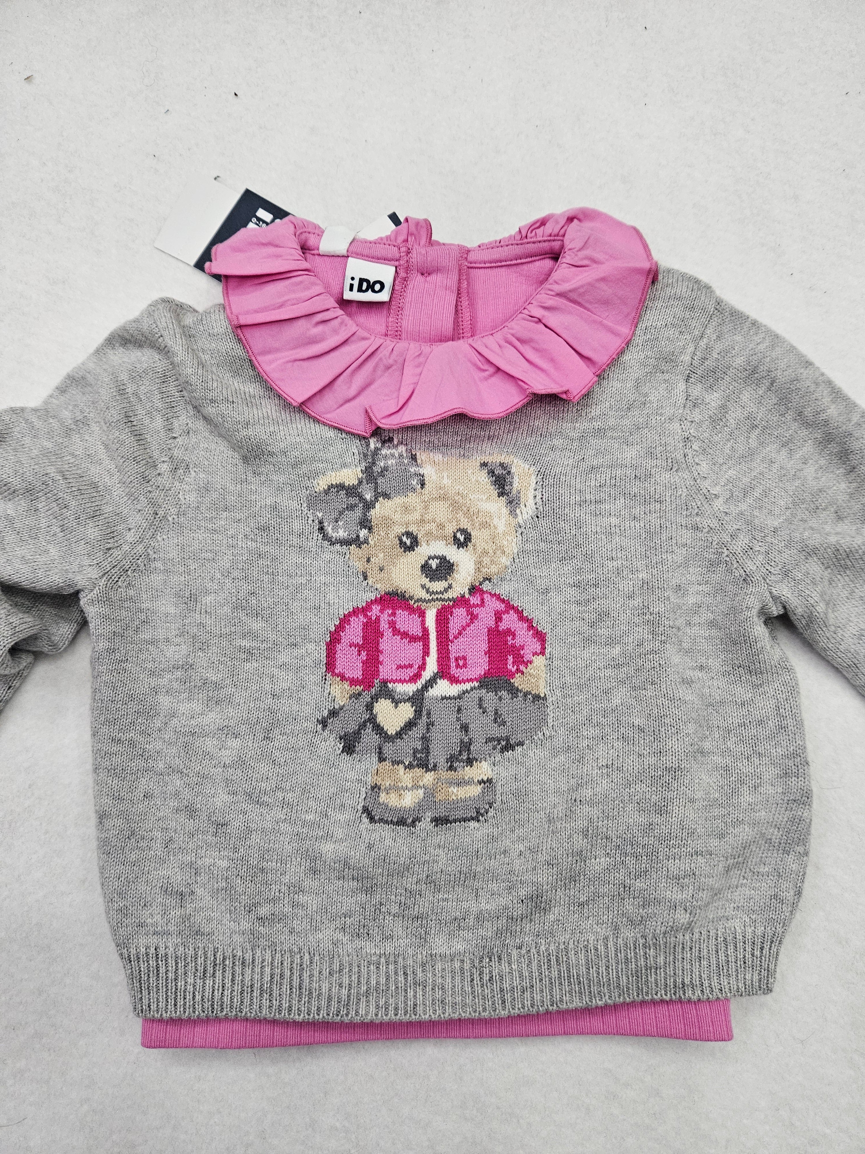 Maglioncino piu' tshirt con colletto ido