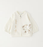 Felpa con zip neonata ido
