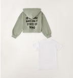 Completo tshirt+ felpa ragazza ido