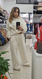 Pantalone tuta felpato