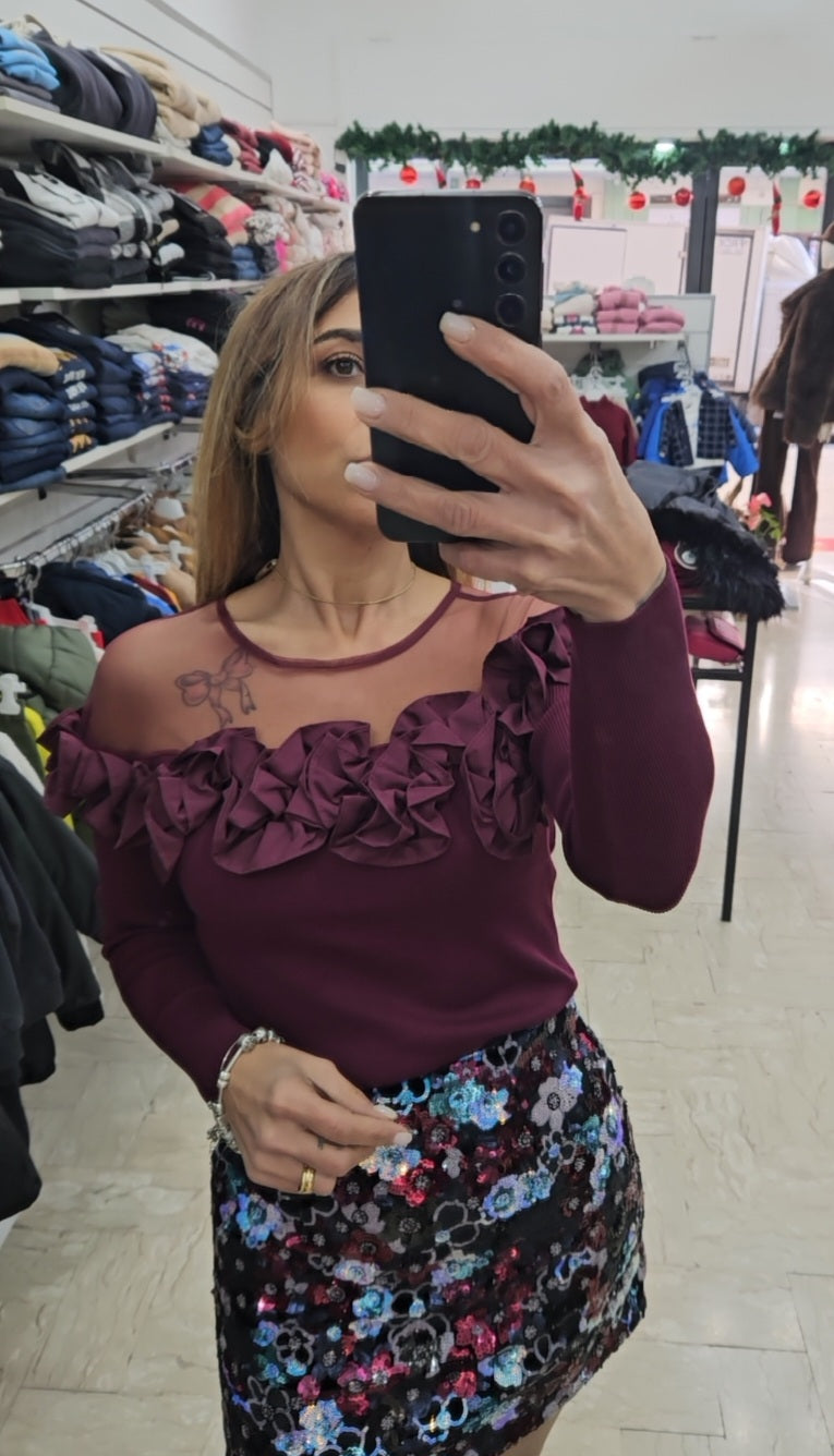 Tshirt fiori e trasparenza