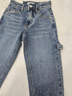 Jeans balloon con brillantini