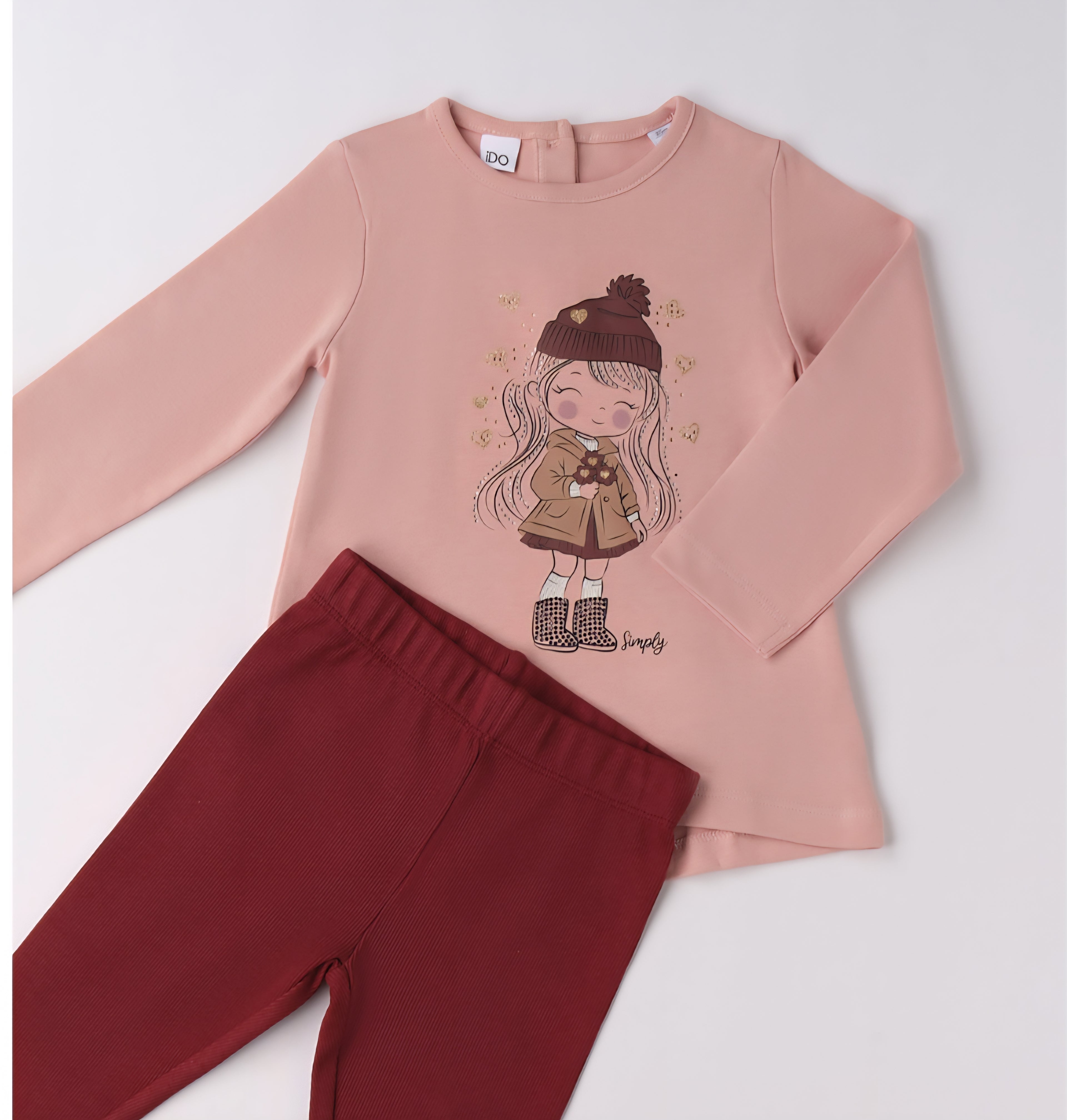 Completo idoo leggins e maxi tshirt