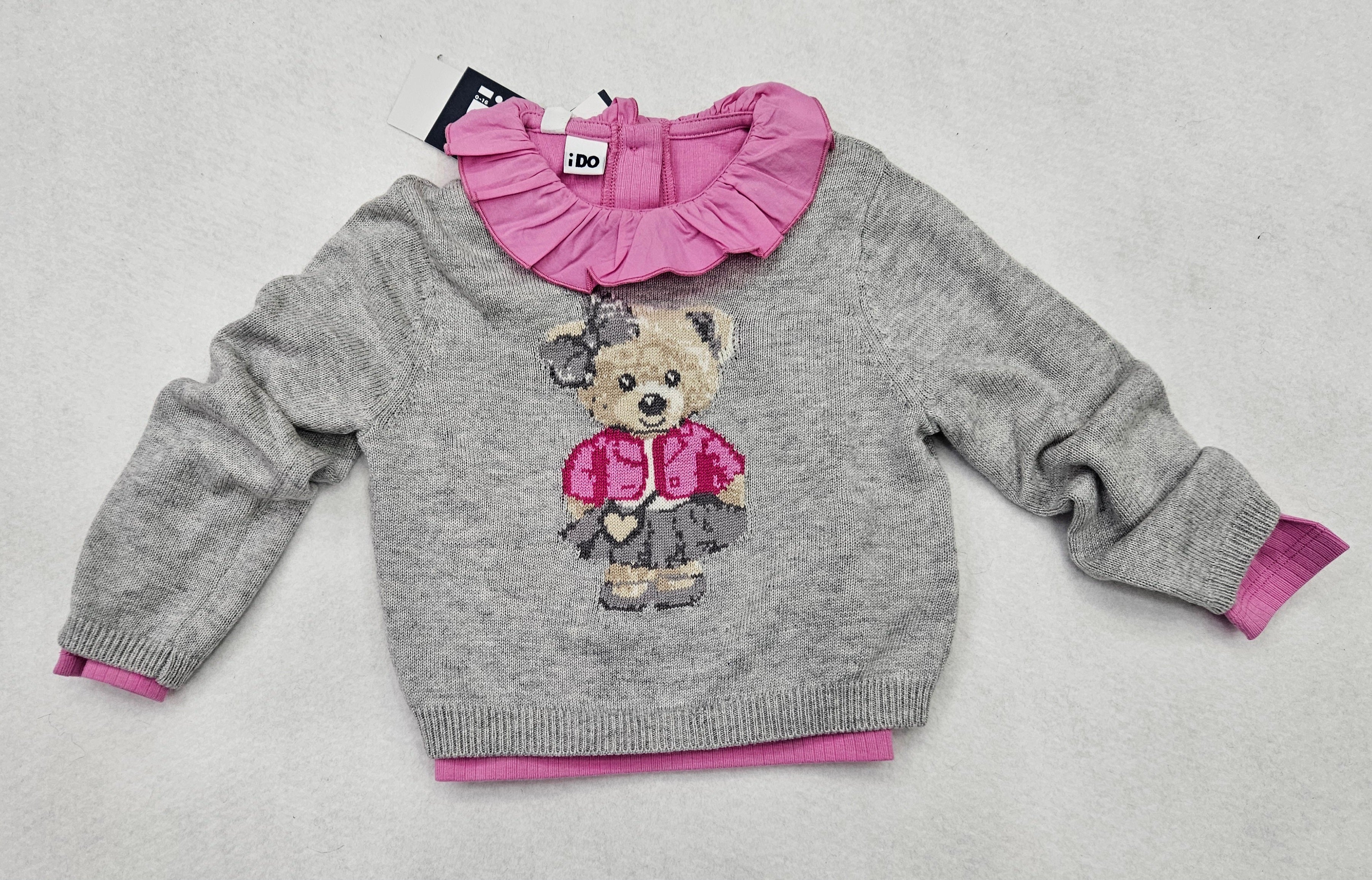 Maglioncino piu' tshirt con colletto ido