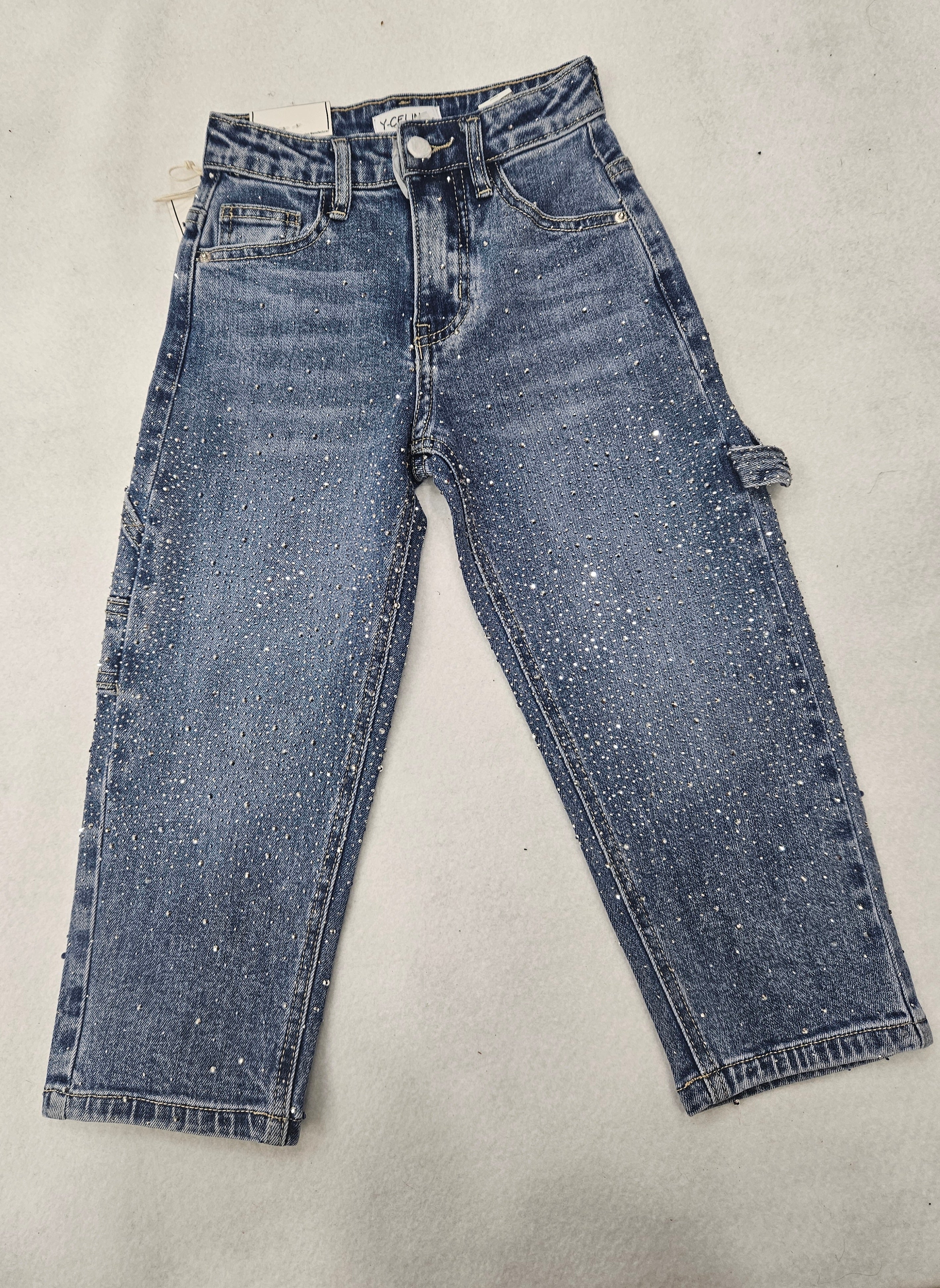 Jeans balloon con brillantini