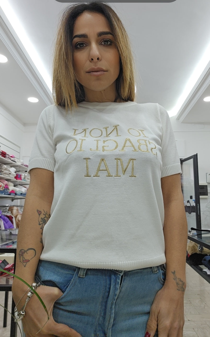 Tshirt "io non sbaglio mai"