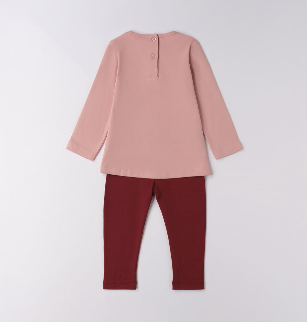 Completo idoo leggins e maxi tshirt