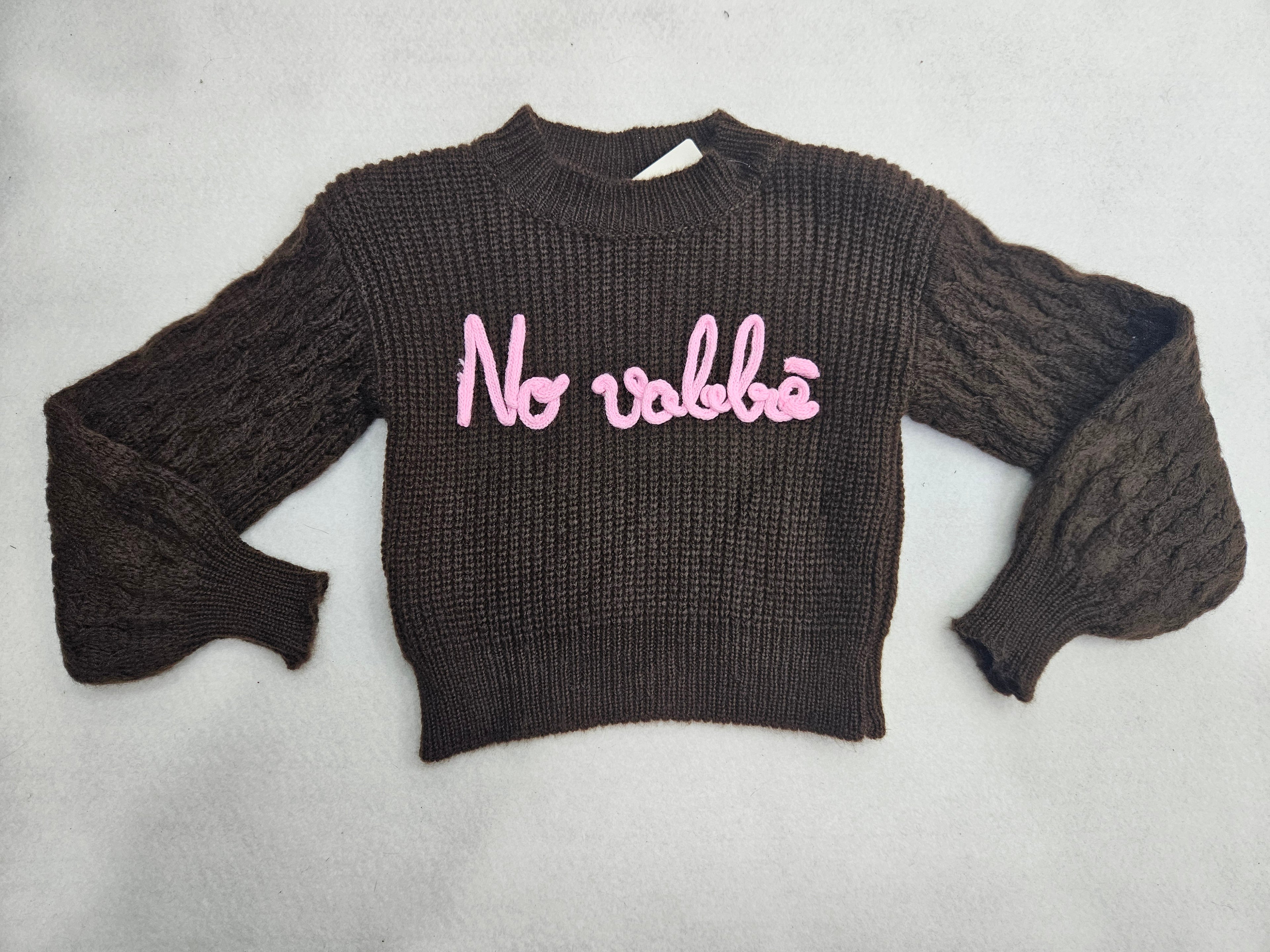Maglioncino bimba NO VABBE'
