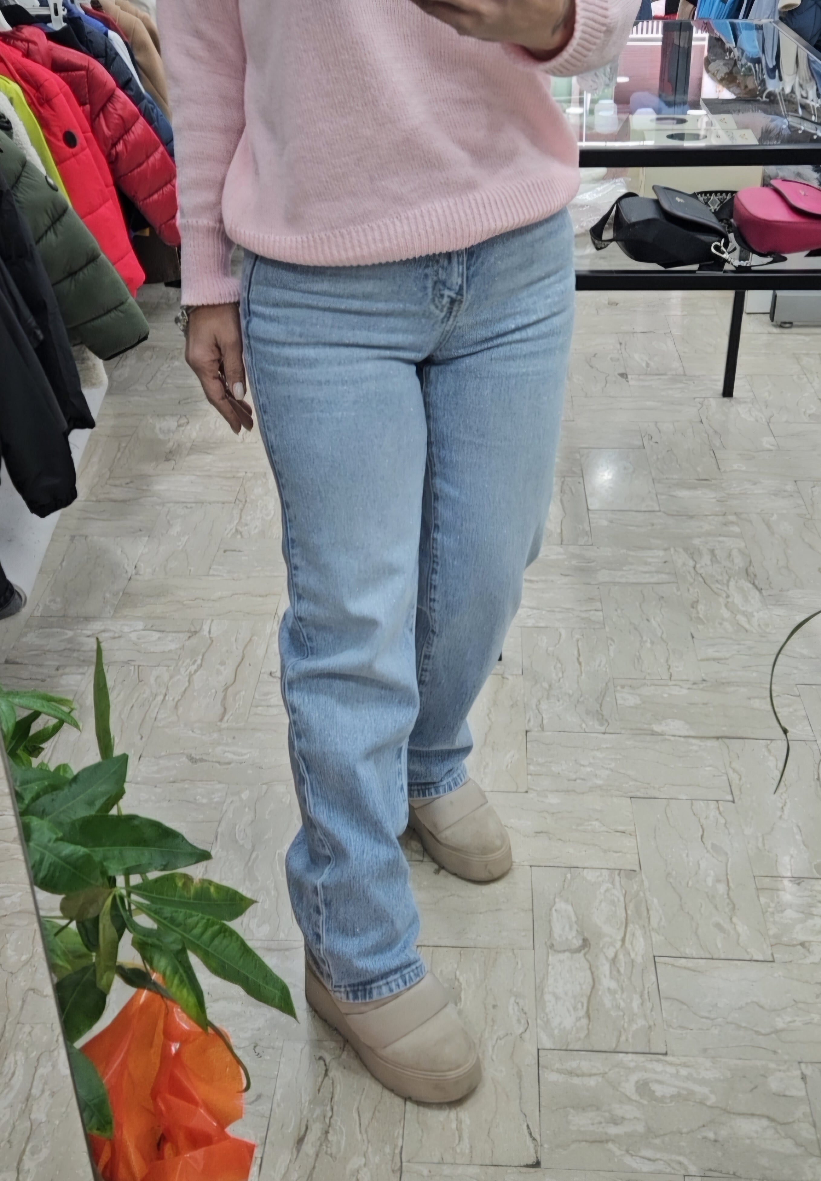 Jeans palazzo glitter