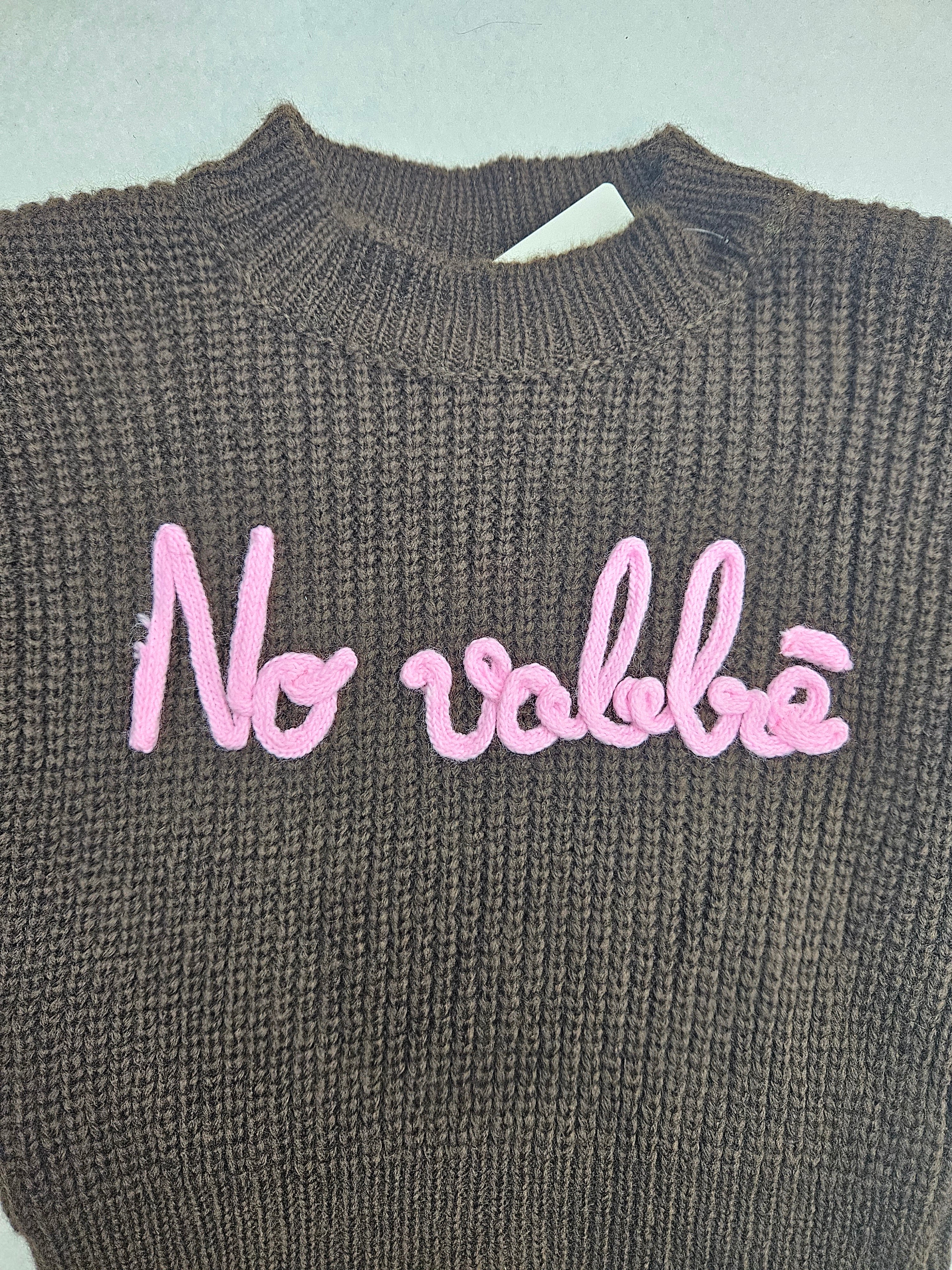 Maglioncino bimba NO VABBE'