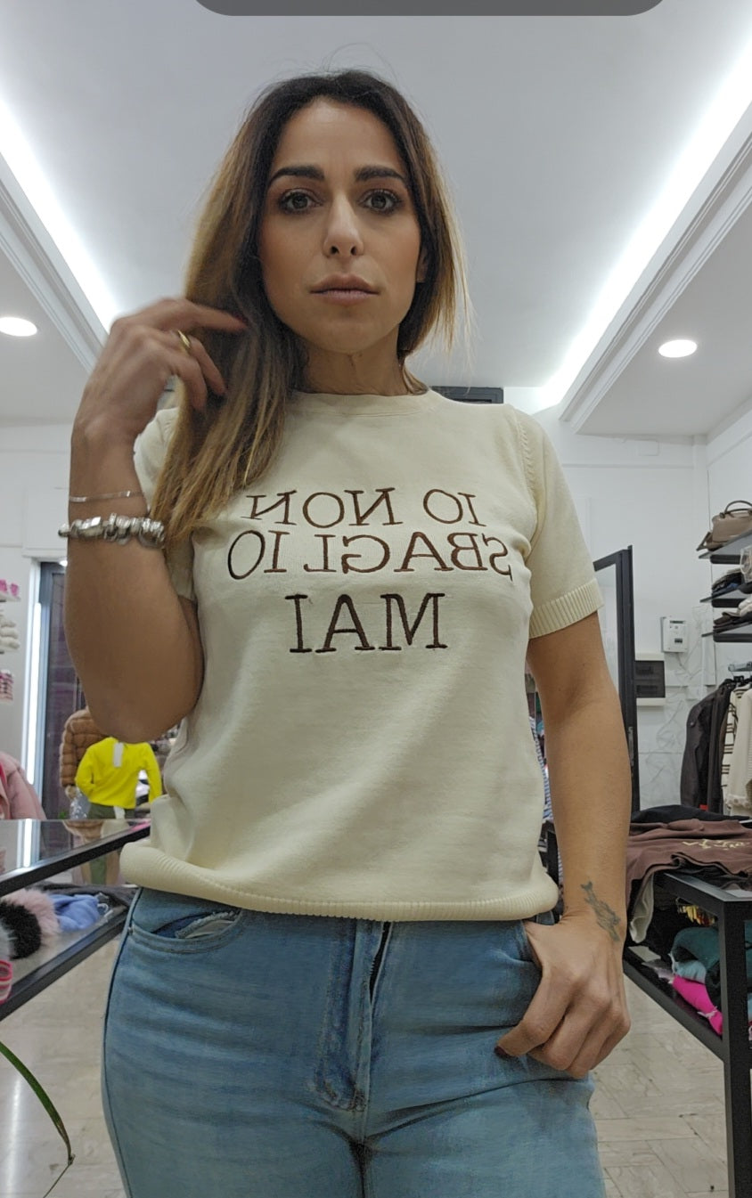Tshirt "io non sbaglio mai"